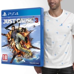 Just Cause 3 PS4 Game + T-Shirt and Mini Magnetic Rico